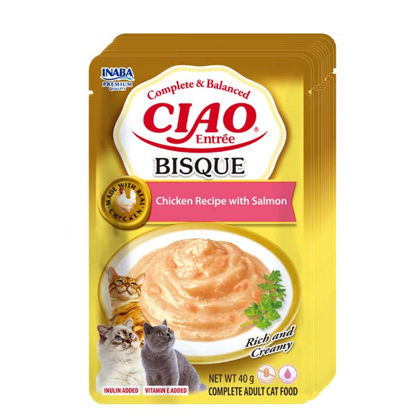 Churu CAT Bisque Receta de Pollo con salmon (12x40)