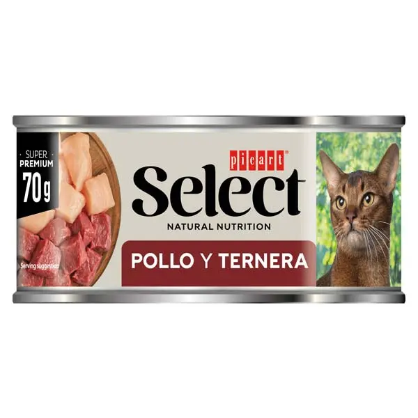 WET SELECT CAT Pollo y Ternera 18x70gr