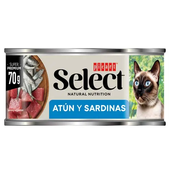 WET SELECT CAT Atún y Sardinas 18x70gr