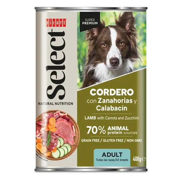 WET SELECT Cordero con Zanahorias 6x400gr