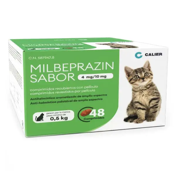 MILBEPRAZIN GATOS 0.5-2 KG 48 COMP