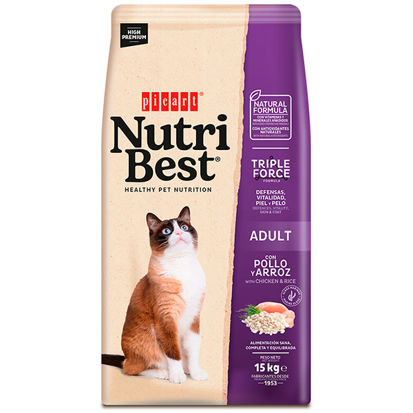 NUTRIBEST CAT Pollo y arroz 8KG