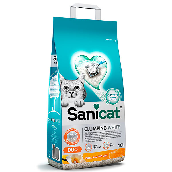 ARENA AGLOMERANTE DUO WHITE Vainilla-Mandarina 10L