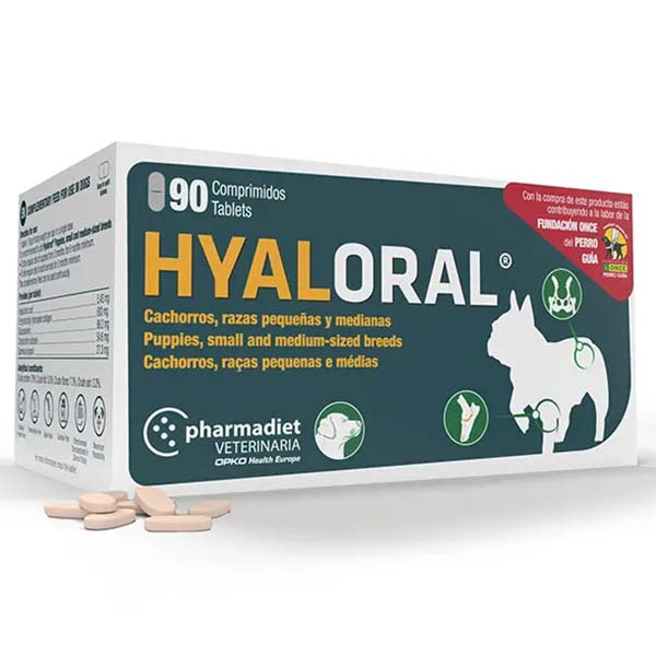 HYALORAL Perros Pequeño y Mediano 90comp