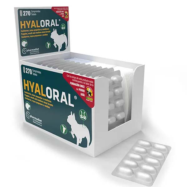 HYALORAL Perros Pequeño y Mediano 270 comprimidos