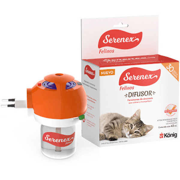 Serenex Difusor + Recambio. Feromonas para Gatos