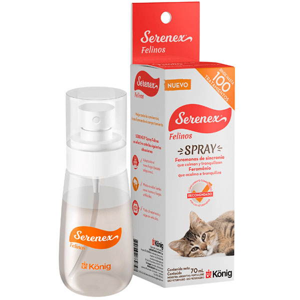 Serenex Spray 70ml. Feromonas para Gatos