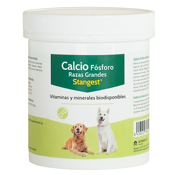 CALCIO-FÓSFORO STANVET. Razas Grandes 120 comp