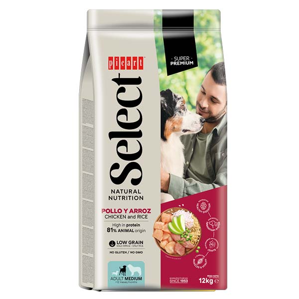 SELECT ADULT Pollo y arroz 12KG
