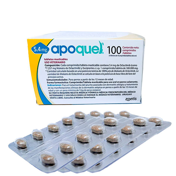 APOQUEL MASTICABLE 5,4MG 100CPD