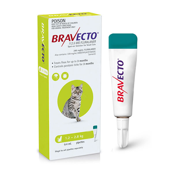 BRAVECTO SPOT CAT 112,5MG 1.2-2.8 KG