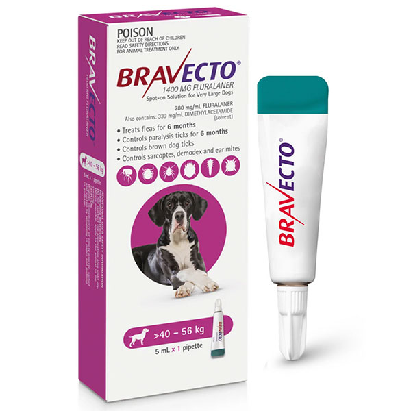 BRAVECTO SPOT DOG 1400MG 1PIP (40 56kg)
