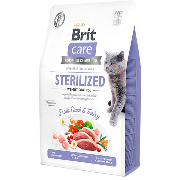 Brit CARE Cat GF Sterilised Weight Control 400gr