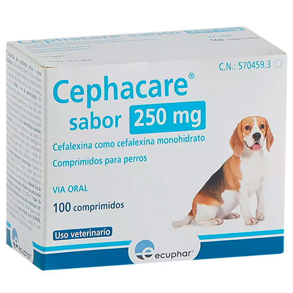 CEPHACARE 250 MG 100 COMP (ECUPHAR)