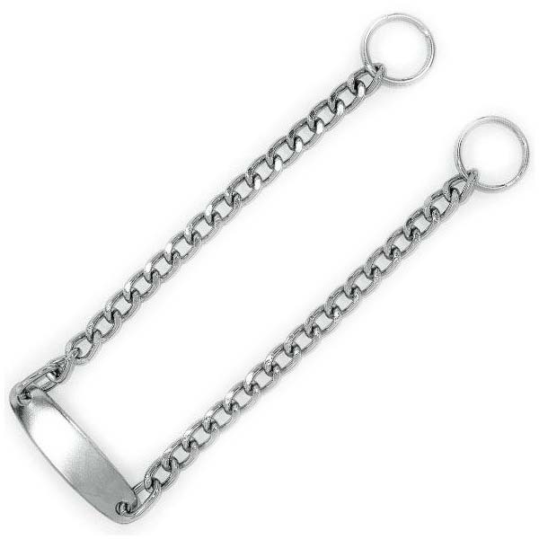 COLLAR CADENA CON PLACA 45cm