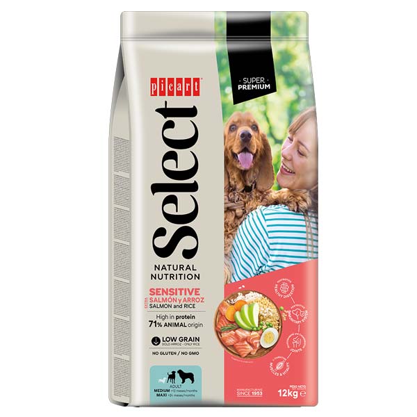 SELECT ADULT SENSITIVE Salmon y arroz 12KG