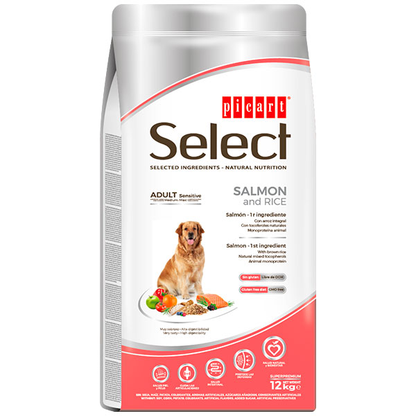 SELECT ADULT SENSITIVE Salmon y arroz 12KG