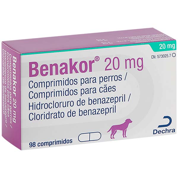 BENAKOR 20 MG (98 CDOS.)