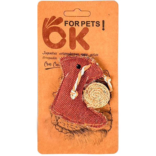 CARACOL DE TELA CON CATNIP