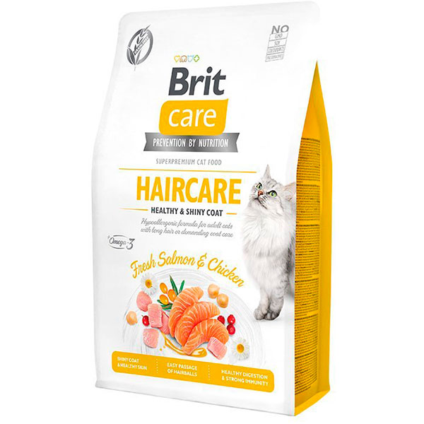Brit CARE Cat GF HairCARE 2kg