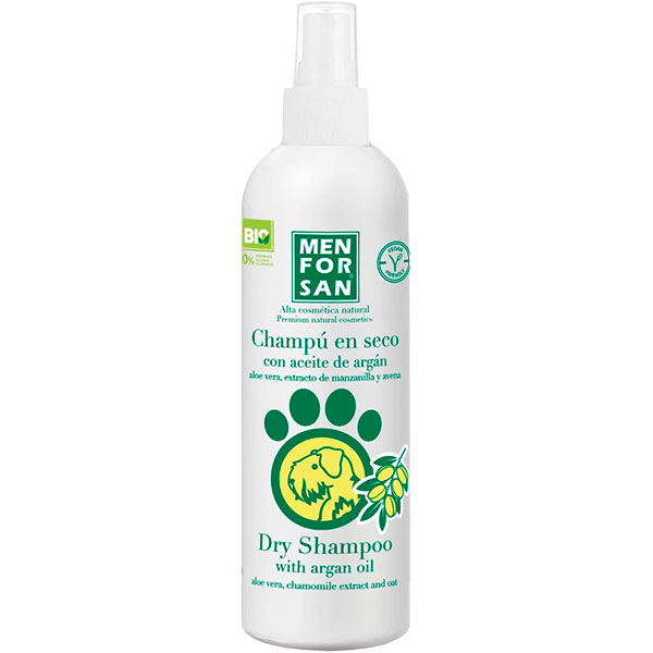 CHAMPU EN SECO CON ACEITE DE ARGAN PERROS 250ml