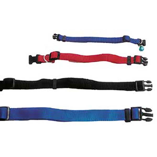 COLLAR AJUSTABLE NYLON LISO 20mm. ( 35 - 55cm )