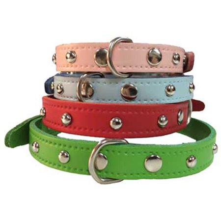 COLLAR CUERO CON TACHAS 40CM