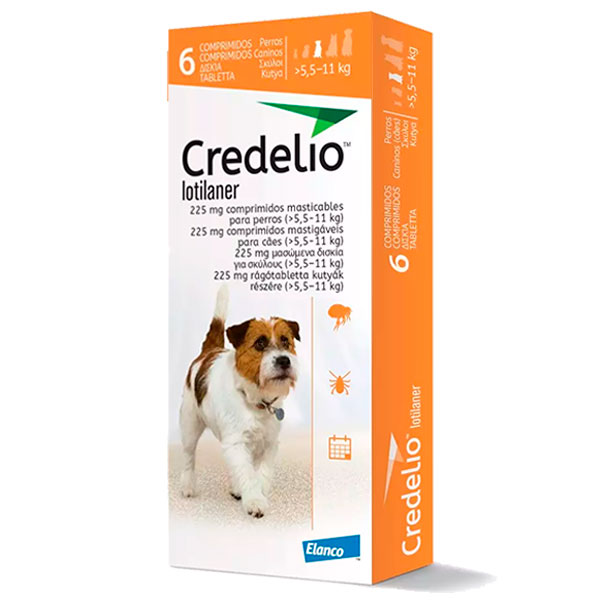 CREDELIO 225MG 5.5-11KG 6COMP