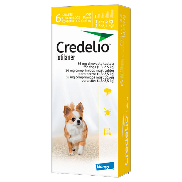 CREDELIO 56MG 1.3-2.5KG 6COMP
