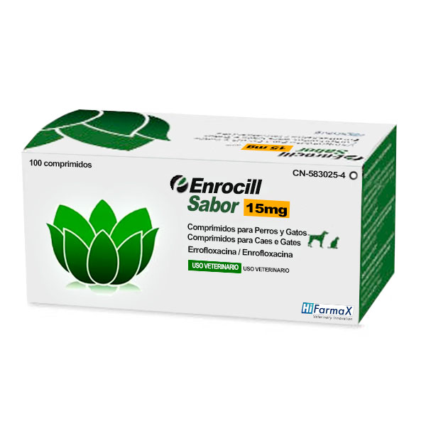 ENROCILL 15MG - 100 COMP