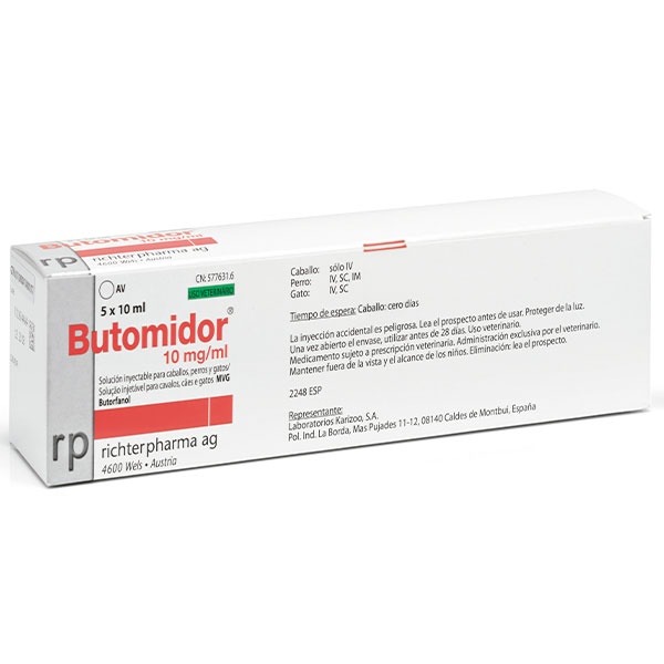 BUTOMIDOR 10mg 5x10ML