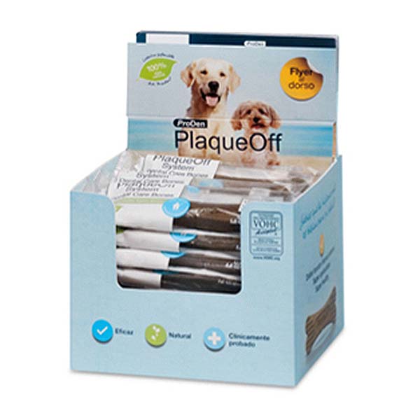 EXPOSITOR PLAQUE OFF BONES VEGGIE PERRO 26UDS