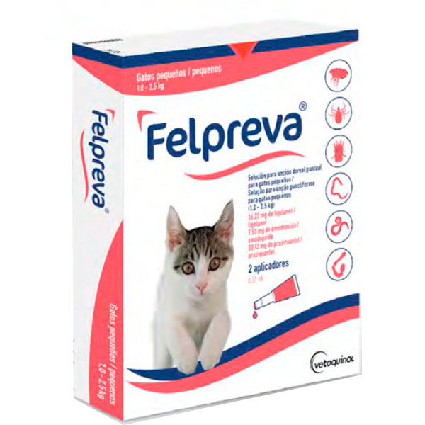FELPREVA Gatos pequeños 1-2.5kg (2pip)