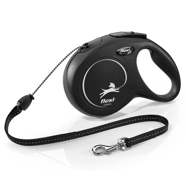 FLEXI CLASSIC M "Cordón" 8m Negro