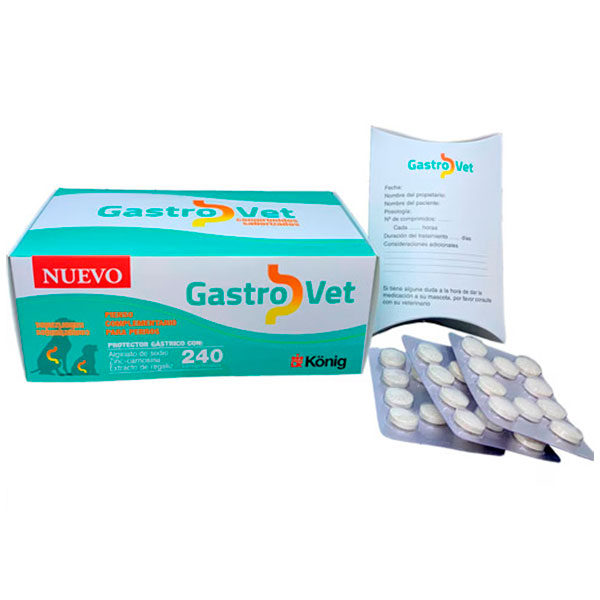 Gastrovet 240cp. Protector gástrico