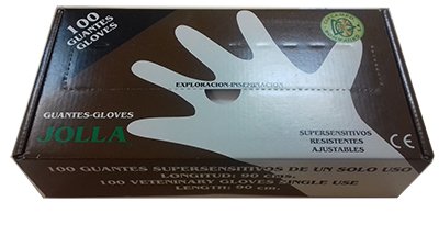 GUANTES EXPLORACION 90 CM 100UD CABALLOS