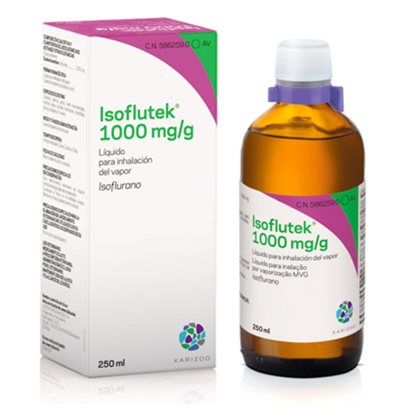 ISOFLUTEK 250 ml 1000 mg/g (Isoflurano)