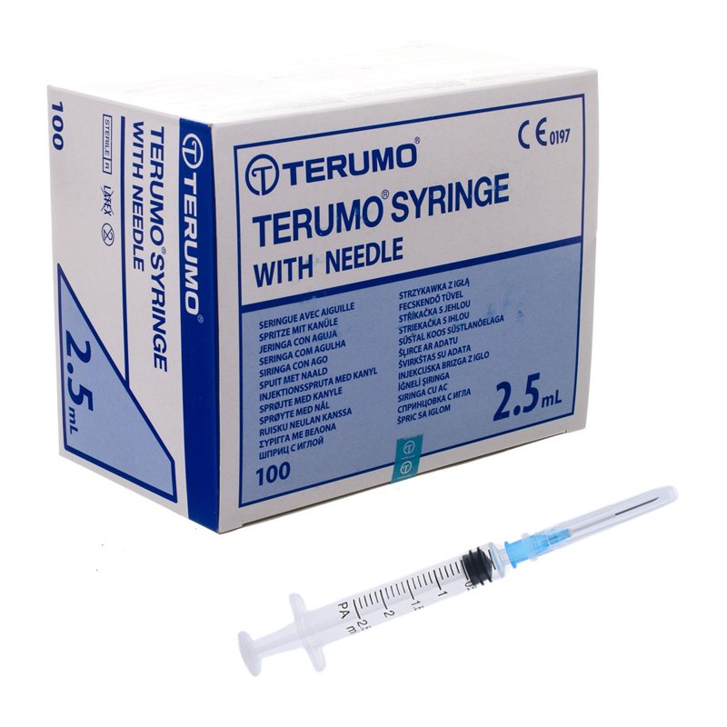 JERINGA 2.5CC c/aguja 23G 100UDS