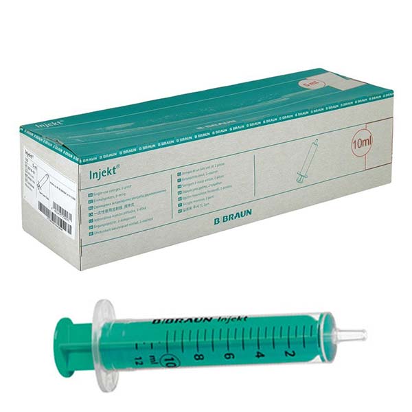 JERINGA INJEKT 10CC 2PIEZAS 100UDS