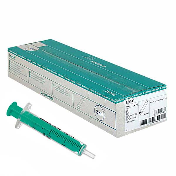 JERINGA INJEKT 2CC 2PIEZAS 100UDS (max 3ml)