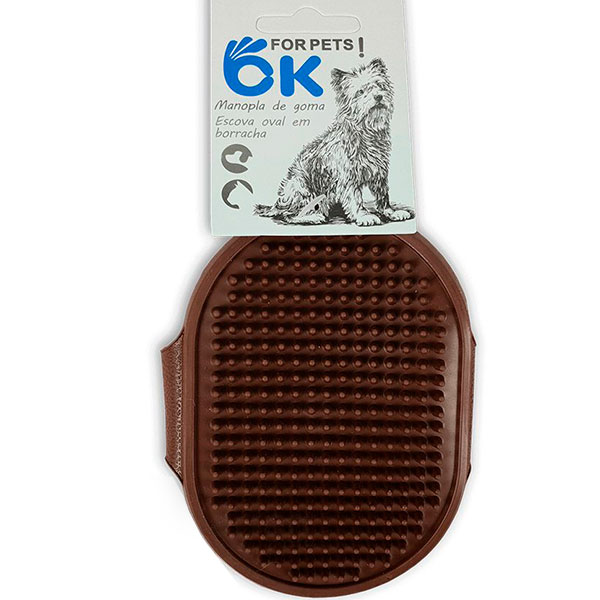 MANOPLA DE GOMA PARA PERROS Y GATOS