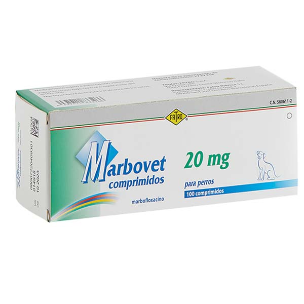 MARBOVET 20 MG (100 CDOS.)