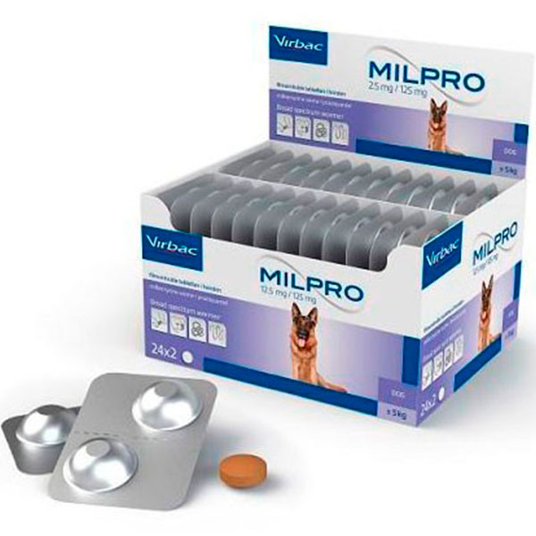 MILPRO PERROS GRANDE 12,5MG/125MG 48cp