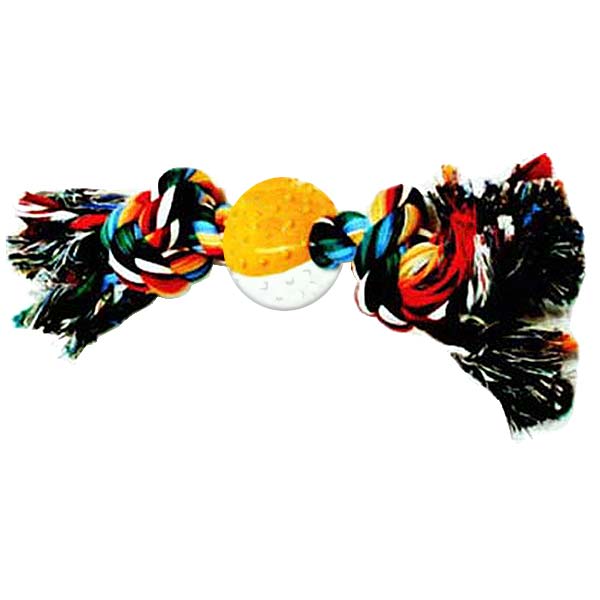 MORDEDOR DE CUERDA 2 NUDOS CON PELOTA "M "