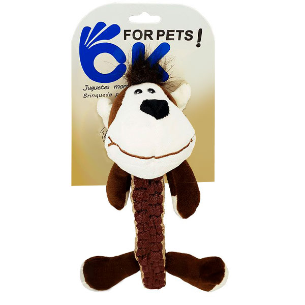 MORDEDOR MONO CON SONIDO 31CM ALGODON