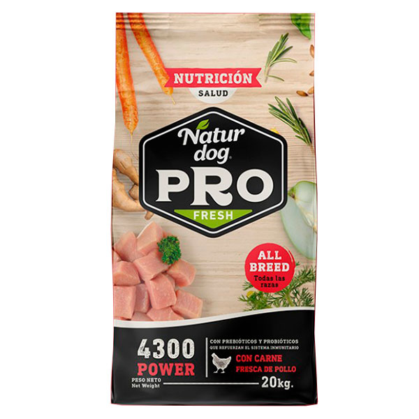 NATURDOG PRO 4300 POLLO 20KG