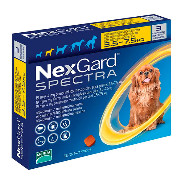NEXGARD SPECTRA 3,5-7,5KG 3comp