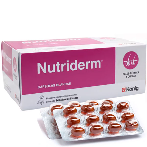 Nutriderm 240cp Ácidos grasos Omegas 3,6,9
