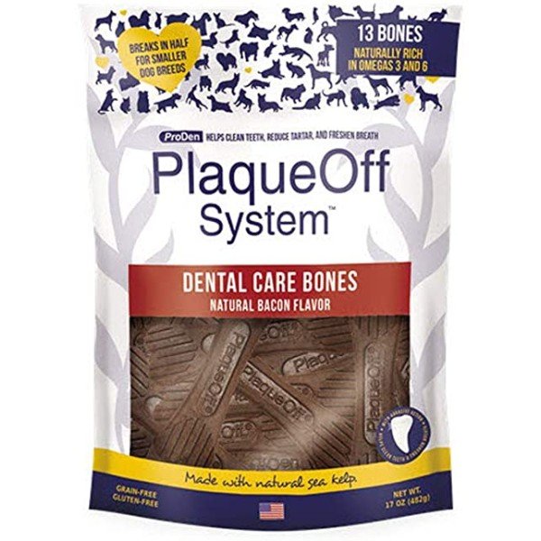 PLAQUE OFF DENTAL CARE BONES BACON 485 GR