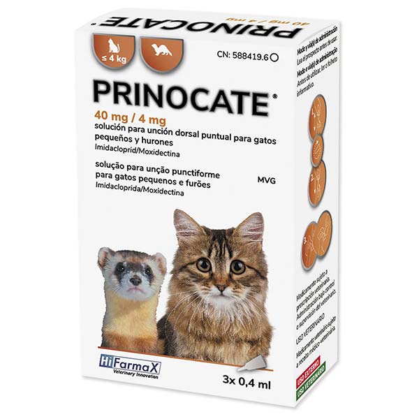 PRINOCATE Spot (endectocida) 3x0,4ml